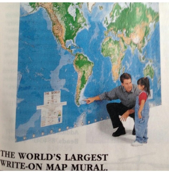 sky mall world's largest map